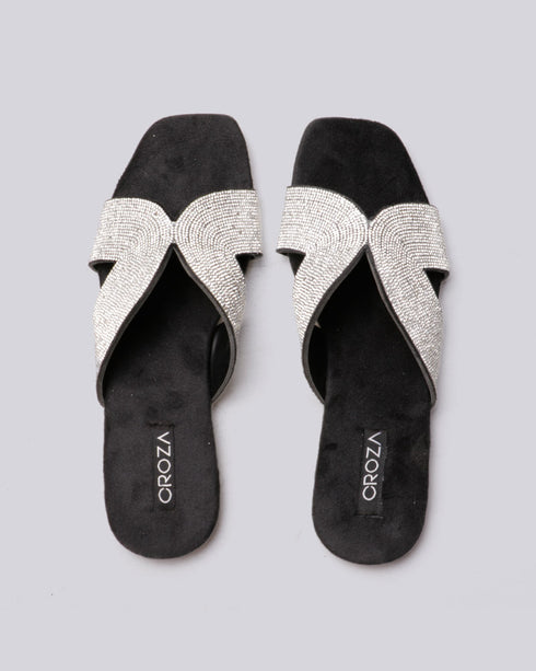 Rhinestone studded flats